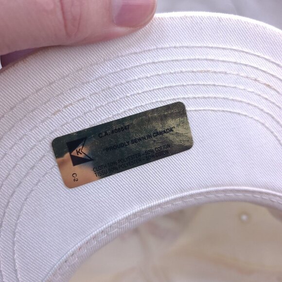 Vintage K-Brand Cayuga Speedway Auto Trucker Hat Cap White Canada Made Baseball - Picture 6 of 7